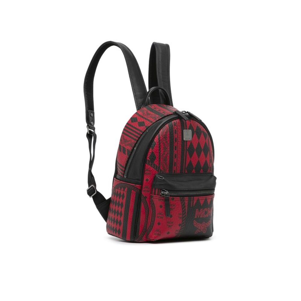 Pre Loved MCM Baroque Stark Backpack Women Red - Picture 2 of 8